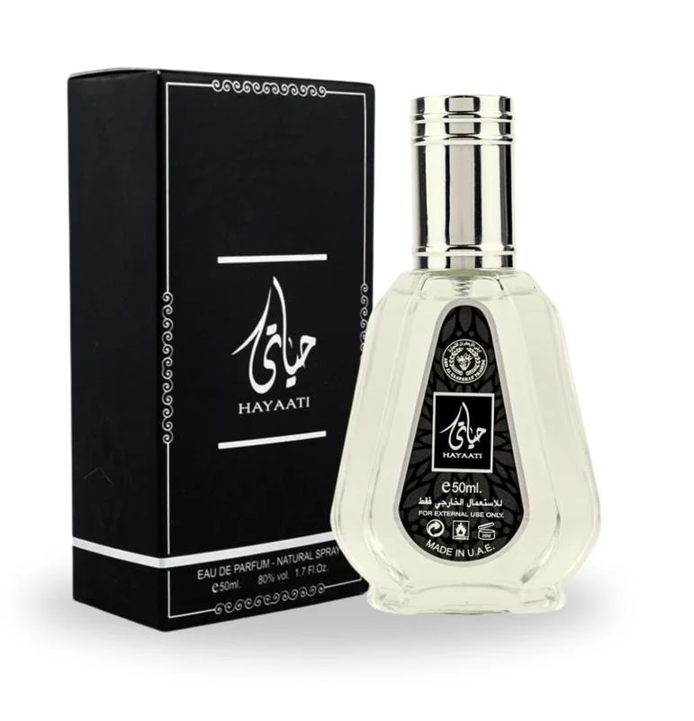 Ard-Al-Zaafaran-Hayaati-EDP-Men-s-50-ml.webp Ard Al Zaafaran Hayaati EDP, Men’s 50 ml - Image 1