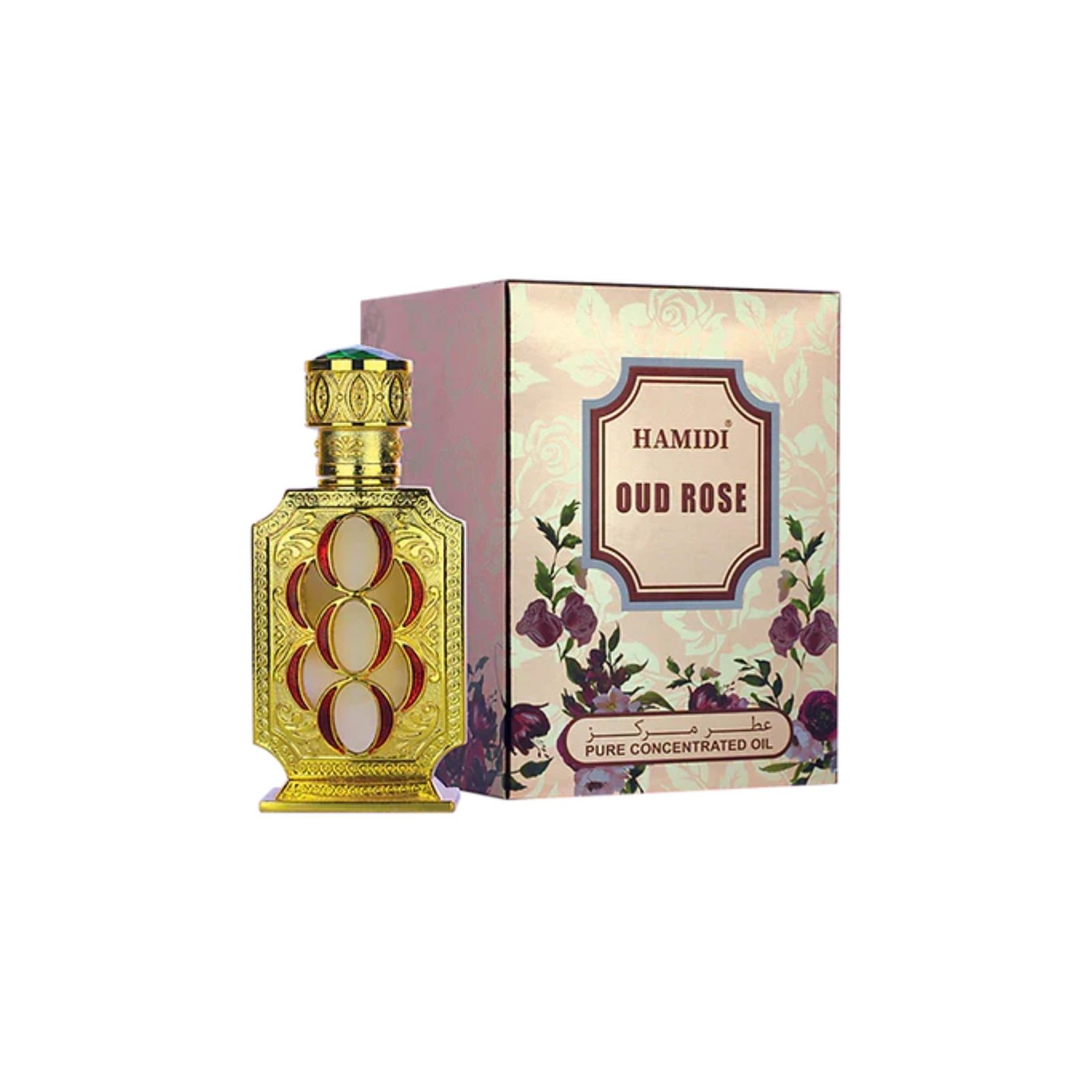 Hamidi-Oud-Rose-Concentrated-Perfume-Oil-20ml.jpg Hamidi Oud Rose Concentrated Perfume Oil, 20ml - Image 1