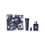 Versace Dylan Blue EDP Gift Set, Men’s 3.4 oz (3-Piece Set)