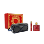 Versace Eros Flame EDP Gift Set, Men’s 3.4 oz (3-Piece Bag Set)